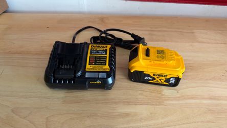 DeWalt 20V MAX XR 5Ah Battery and Charger