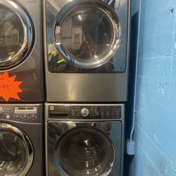 Set Washer And Dryer Front Load Gray KENMORE 