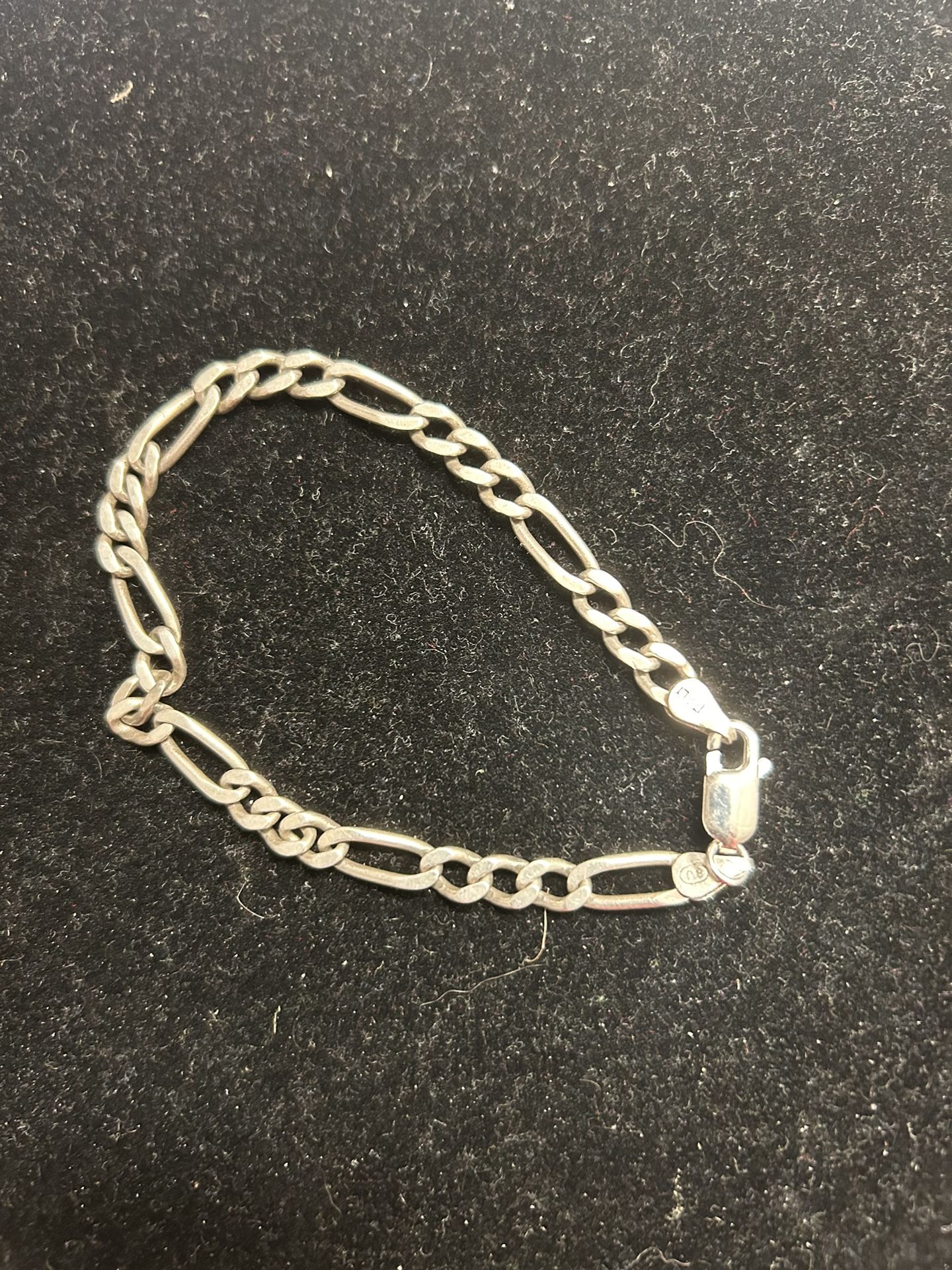Sterling Silver Figaro Bracelet