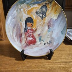 De Grazia "Bell Of Hope" Signed Collector Plate 1977