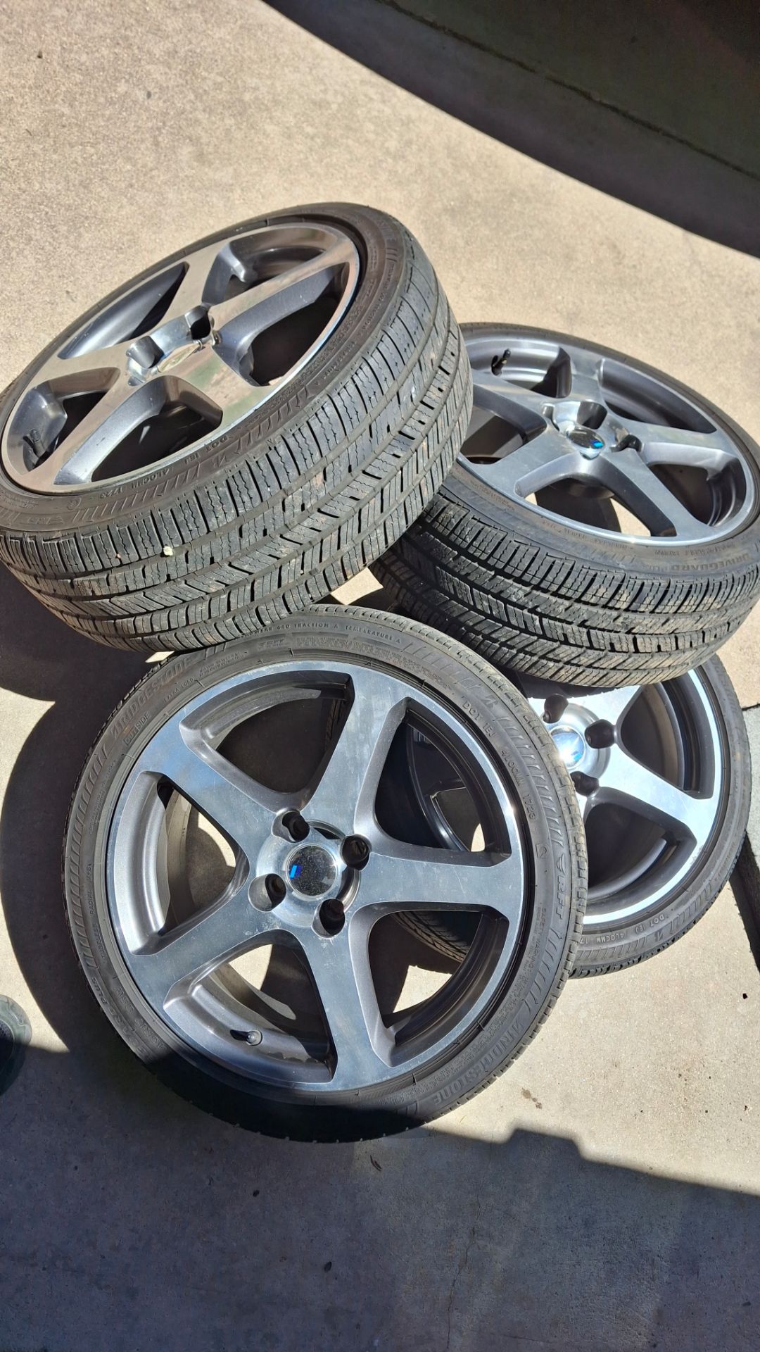 4 lug 17"wheels w/tires