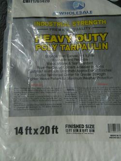 14x20 heavy duty white tarp