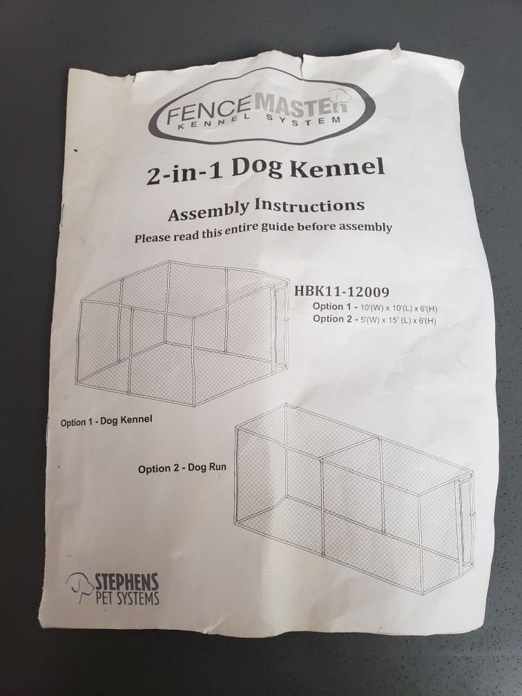 Dog Kennel, chain link