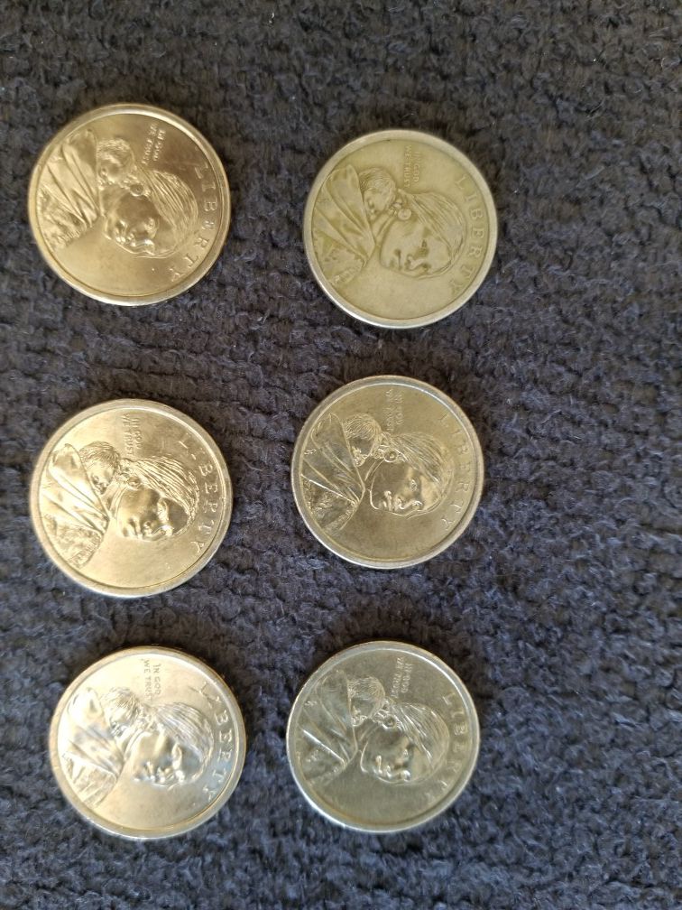 Undated SACAGAWEA Gold Dollar Coins. Offerup !