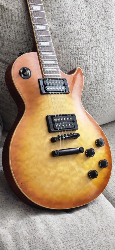 FSOT: *1998* Limited Edition Korean Epiphone Quilt Top Trans Amber