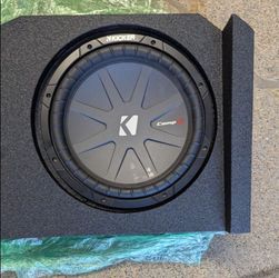 (2) 12" Kicker CompR Subwoofers in Q Bomb Under Seat Box – 2018 Chevy Silverado Crew Cab