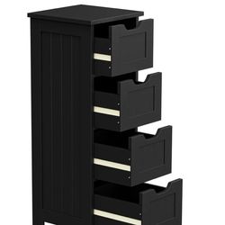 Black or gray four drawers floor cabinet new
