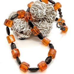 Handmade Amber & Gemstone Necklace 