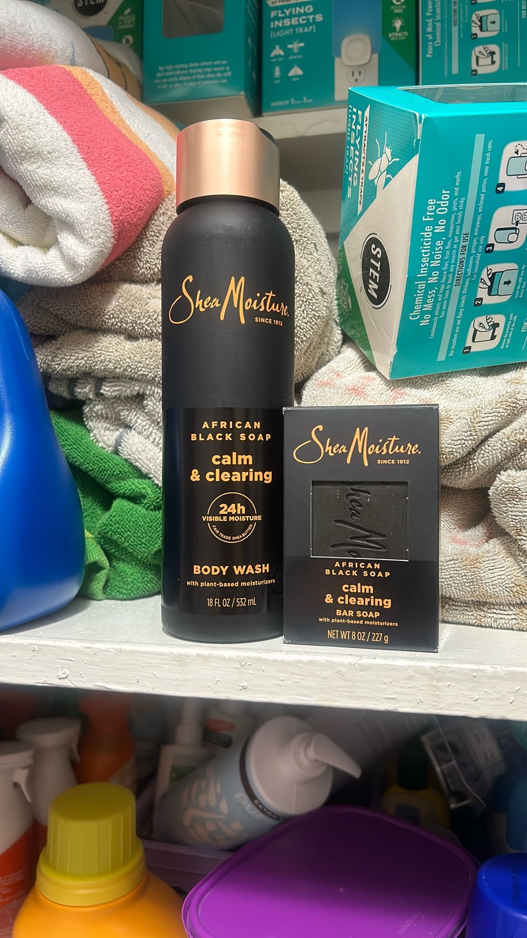 Shea Moisture Body Wash And Bar soap