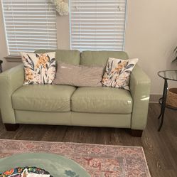 Green Sofa Set with Love Seat