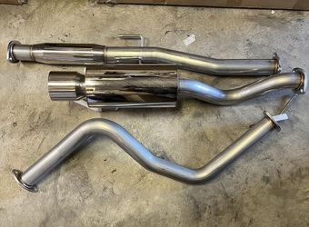 LA Zona Auto Parts 1996 to 2000 Honda Civic 2.25 Inch Exhaust System with 4 inch Muffler Escape Moffle Horse Power