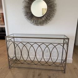 Wall Mirror and Entry Table