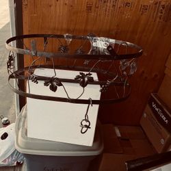 Wrought Iron Hanging Pot Rack