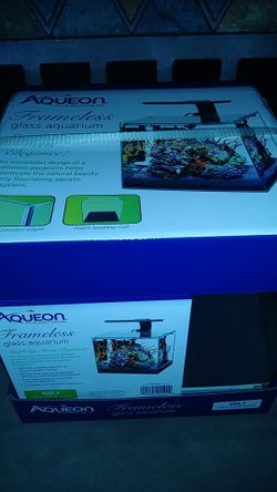 Aquarium fish tank cube frameless 3 gallon 9.25"