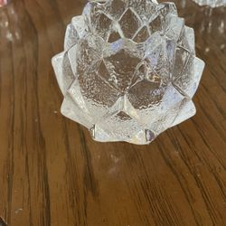 Crystal Orrefors Firefly Or Artichoke  Crystal Tea Votive