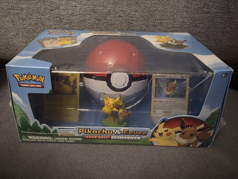 Pokemon Pikachu and Eevee Poke Ball Box New