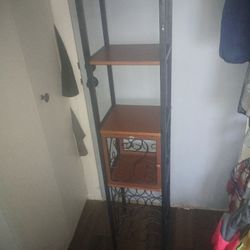 Wine Bottle Holder And Glass Woth Door Storage 