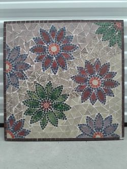 🌻🌿LARGE, GORGEOUS MOSAIC TILE...ART PIECE🌺🍃