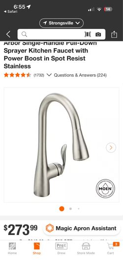 Used Moen faucet