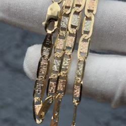 14k Gold Chain 3 Tone