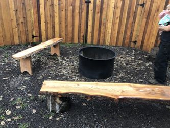 Live edge cedar and fir benches many sizes available