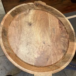 Large wood tray