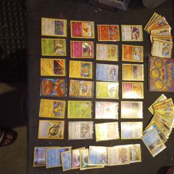 Pokemon Cards And Coins