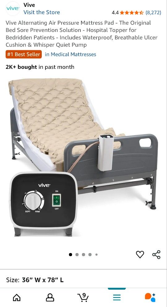 Alternating Air Mattress And Patient Lift Sling 