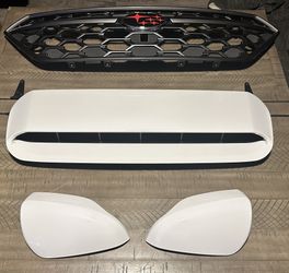 OEM 2022 Subaru WRX Parts – Hood Scoop, Grille, Mirror Caps, Badge – Ceramic White