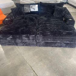 Brand New Doble Chaise Lounge Corduroy Fabric Super Soft $999