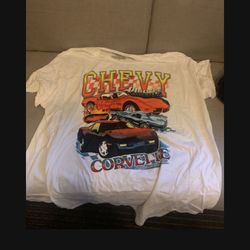MENS 2 XL CHEVY CORVETTE T SHIRT TOP 