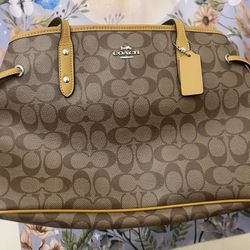 coach drawstring carryall bag