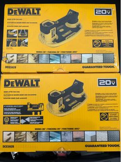 Pair of DeWalt 20V Grabo vacuum lifters