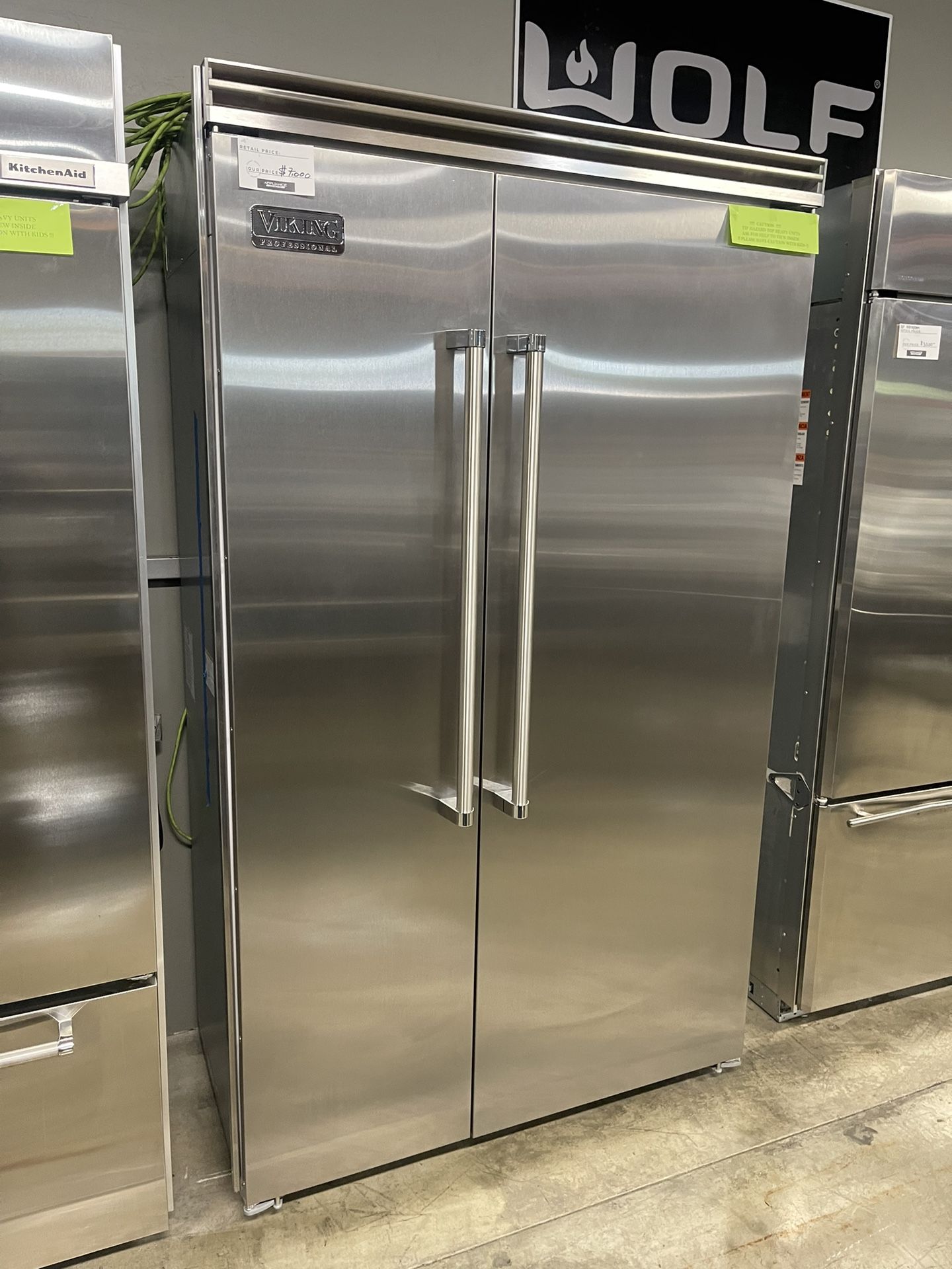 VIKING 48 INCH WIDE BUILT IN REFRIGERATOR