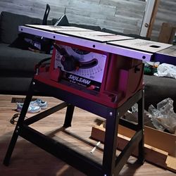 SKIL 10-in jobsite table saw with a folding stand. 150$