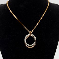 SWAROVSKI ROSE GOLD PLATED NECKLACE LIKE NEW!