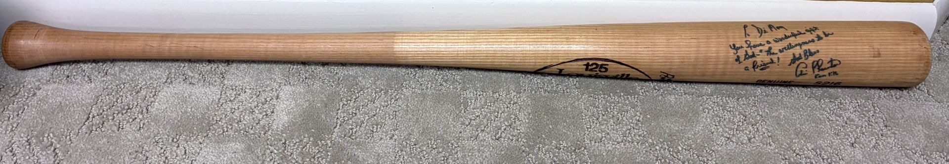 Andre Thornton Cleveland Indians Game Used Autographed Baseball Bat