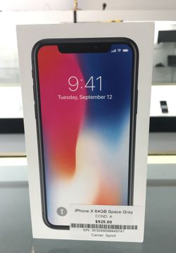 iPhone X 64GB Space Gray Sprint