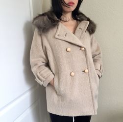 McGinn detachable fur Coat, Sz 2,4