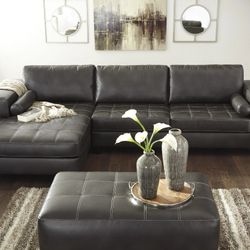 Nokomis Charcoal LAF Sectional

