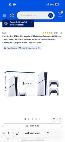 Playstation 5 Slim Disc Version PS5 Gaming console
