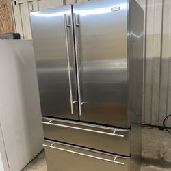 GE 4 Door Stainless Counter Depth Refrigerator