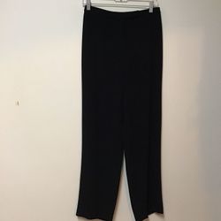 Women’s TAHARI 100% polyester hi-waist black dress pants… Size 8