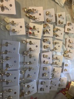 Gold plated earrings $4 each