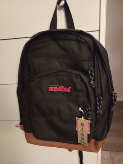 JanSport 🔥 Stranger ThingsUpside Down Black Backpack 34L XL 17.5” NWT