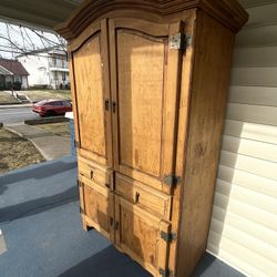 pine armoire