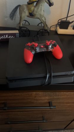 PS4 with controller