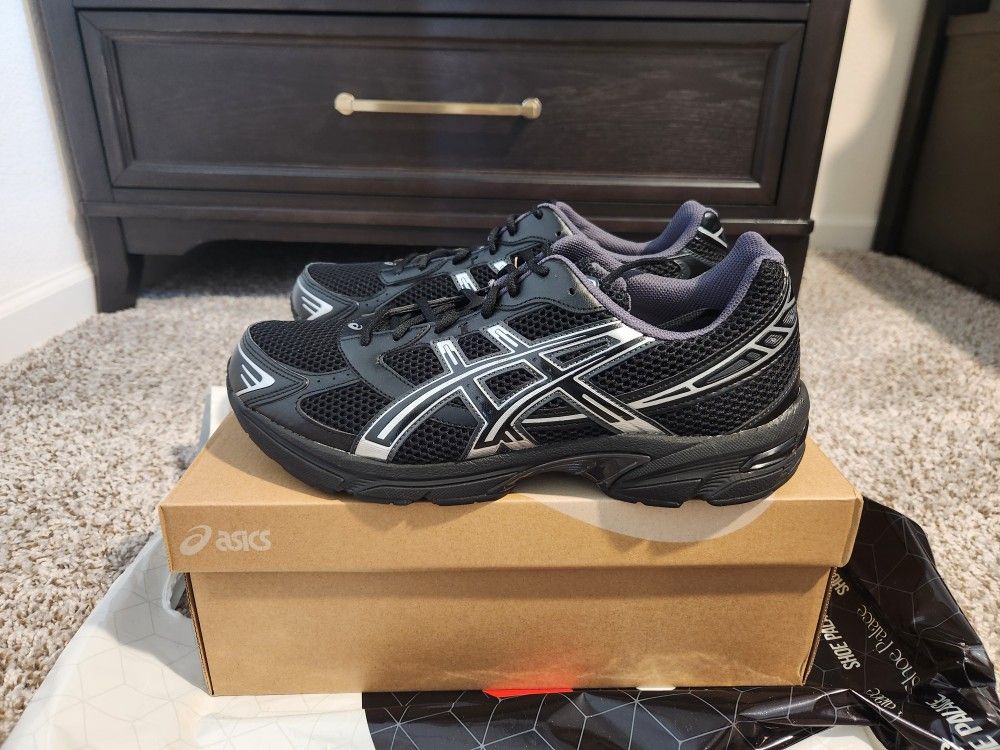 Size 12 - ASICS Gel-1130 Black Pure Silver Men’s Sneakers NEW DS