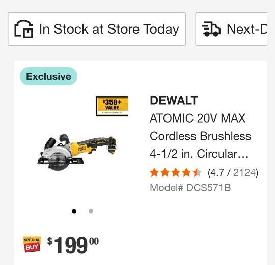 Dewalt 4.5 Saw Brand New Never Used. $100