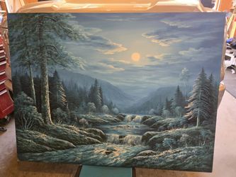 Landscape oil painting